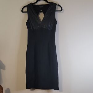 Banana Republic Black and Gray Backless Dress